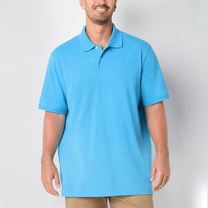 St. John's Bay Premium Stretch Big and Tall Mens Classic Polo Shirt